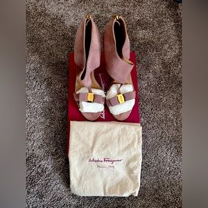Ferragamo Nude Pink Sandals